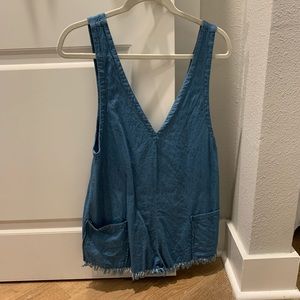 Denim romper